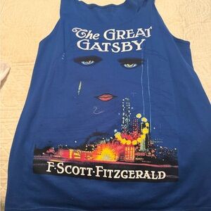 Blue 'The Great Gatsby' Tank Top